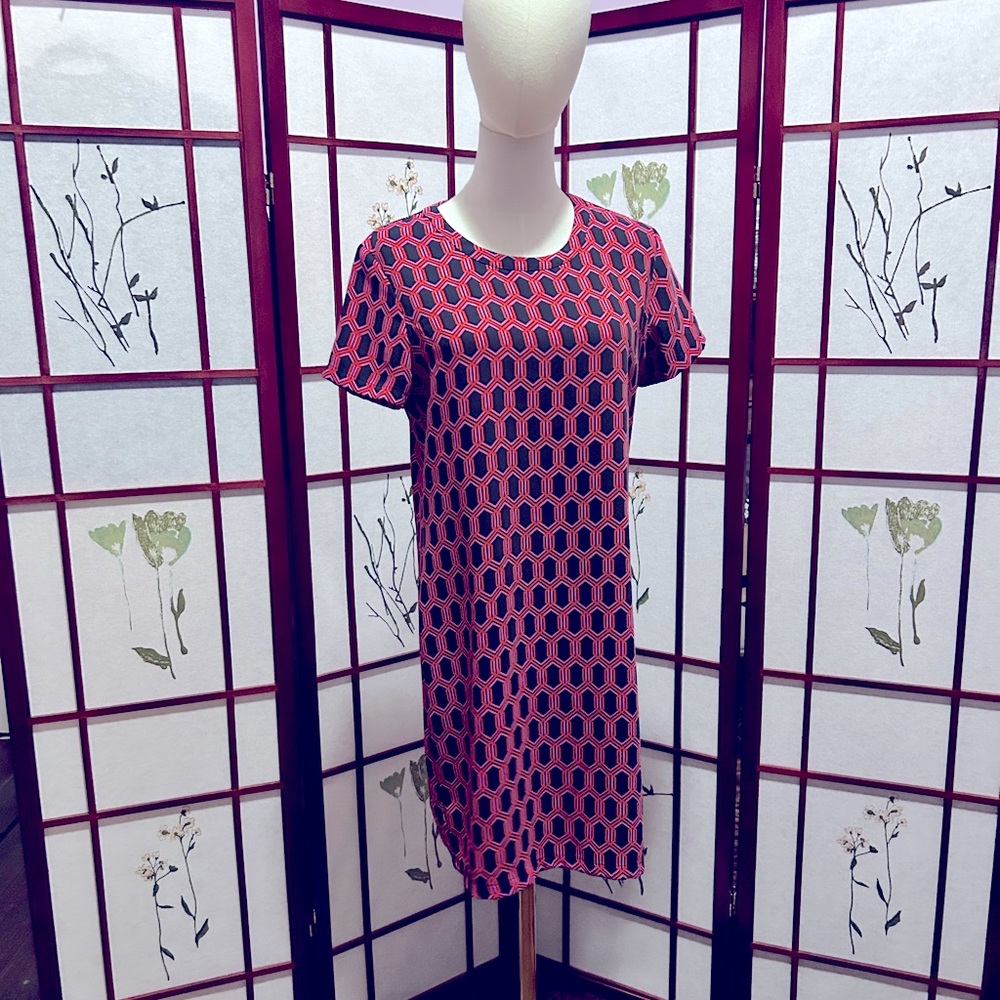 Adrienne Vittadini patterned dress/size 8